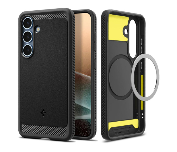 SPIGEN Rugged Armor Mag Magsafe do Samsung Galaxy S25+ Matte Black ACS08977 - 1313160 - zdjęcie